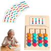 WRQIOO Giochi per Anziani con Demenza, Legna Giochi di Memoria per Anziani con 12 Carte, Giochi di Memoria a Colori per Adulti
