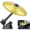 Zyiphor Piatto Batteria per Auto Musica Piatti Crash per Auto Cymbals Air Vent Mini Piatto Crash per Auto, Piatto Musicale per Auto, Tutti i Tipi di Veicoli (Oro)