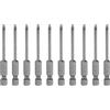 QUARKZMAN 10pz SL3 Punte per Cacciavite a Taglio Magnetica 3mm S2 Punta Cacciavite a Testa Piatta Acciaio 1/4 Grado Industriale Gambo Esagonale 2,6 Lungo per Rimuovere Viti Fissaggio