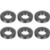 PATIKIL M5 Distanziali in Alluminio, 6pz Distanziali Metallici in Alluminio 5,2mm ID x 10mm OD x 2mm L Distanziatore a Vite in Alluminio Rotondo per Viti 1/5 o M5, Nero