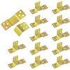 tintoke 12 pezzi Connettori da Letto, 90 mm*30 mm, Staffe per letti sospesi, Angolo resistente per telaio in legno, Staffe angolari per telai letto, per appendere le sponde del letto, diametro del foro 5mm