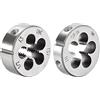QUARKZMAN 1/2-13 e 1/2-20 UNC Rotondo Matrice Set, Macchina Filo Mano Destra Filettatura Matrice, Lega Utensile Acciaio 2pz
