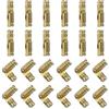 QUARKZMAN Invisibile Barile Cerniere Ottone, 24pz 4x15mm Ottone Nascosto Cerniere Supporto Pieghevole Cilindrico Nascosto Piccolo Barile Cerniere per Scatola Gioielli