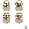 SYDARSYN 4 pezzi Push Button Nascosto Maniglia Zinco Lega Maniglie per Cassetti Invisibile Maniglie Tatami Maniglie da Incasso Nascosto Maniglia Foro Singolo (Oro)