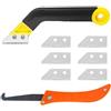 Cylocrya Raschietto per Piastrelle, Utensile per Rimuovere Fughe Piastrelle, Coltello a Uncino e Strumenti di Pulizia, Ideale per Cucina, Bagno, Pareti e Pavimenti - Set da 9 Pezzi