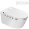Nashi EOS WC da parete giapponese, bidet da incasso, luce notturna, sedile riscaldato, acqua calda e asciugatura, WC giapponese intelligente