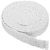PATIKIL 1x1/8x157 Legna Stufa Guarnizione, Ceramica Fibra Piatto Alta Temperatura Resistenza Sigillo Corda per Stufe Camino Porta, Bianco