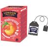 LONDON F&H COMPANY London Fruit® | Tisana Pesca e Citronella | Infuso Frutta Bustine Singole Naturalmente Senza Caffeina - 20 Filtri (40 Gr)