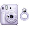 MUZIRI KINOKOO Obiettivo da vicino compatibile per fotocamera istantanea Fuji Instax Mini 12 con specchio autoritratto - Fuji Mini 12 Selfie Lens Selfie Mirror - Viola