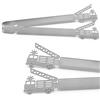 Geiserailie Pinze per Griglia in Acciaio Inox Pinze per Salsicce Regalo per Uomo Accessori per Griglia per Uomo, Papà, Nonno, Lavabili in Lavastoviglie, Argento(Autopompa)
