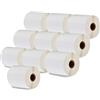 LEYF Etichetta autoadesive di spedizione 100mm x 150mm - etichette termiche - anima da 1 pollice - 10 rotolo etichetta confezione x 370 pezzi per rotolo =3700 etichette - DHL-UPS-DPD,compatibile con Zebra