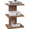 WALI Mensola galleggiante per intrattenimento, portata fino a 10 kg, mensola sospesa in legno, per lettori DVD, decoder via cavo, router, console di gioco, accessori decorativi per soggiorno (CS303N