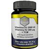 NovAging Vitamina D3 2000 UI K2 (Mk-7) 200 µg, MCT, Anti-Invecchiamento - 365 Compresse, Fornitura per 1 Anno, 100% Vegano - Dosaggio Preciso - Testato senza Additivi, OGM o Allergeni