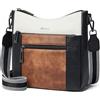 Shrrie Donna Crossbody Tasche per Donne Tasche in pelle vegane di moda Hobo Borse a spalla con cintura rimovibile per viaggiare