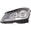 PROPOSTEONLINE Fanale realizzato per Classe C W204 Coupe '11> lato conducente H7-H7 alogeno con Motore elettrico Parabola nera A2048209559