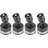 Dilwe Supporto Magnetico per Auto RC, Supporti per Il Corpo RC Alluminio Supporto del Magnete del Corpo RC Accessori per Modello Auto RC SCX10 4WD 1:10(Nero)