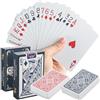 Clvsyh 2 Mazzi Di Carte Da Poker Rosse E Blu, Carte Da Gioco In Plastica Impermeabili, Carte Da Gioco Professionali Standard, Carte Da Poker Per Blackjack, Campeggio, Canasta, Texas, Go Fish