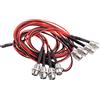 KEEDA Kit Luci RC Fari LED Fanali Posteriori per 1/10 1/8 RC Modello Auto Camion Illuminazione (8 LED)