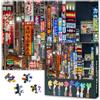 TISHIRON Tokyo, puzzle panorama notturno, 1000 pezzi, Shinjuku di notte con lamine luminose, 50 x 70 cm, motivo città giapponese, per adulti, puzzle premium ricco di dettagli, idea regalo