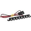 INJORA Tetto Leggero Bar- Stampato Nylon 8 LED Riflettore per 1/18 RC Crawler TRX4M Bronco Upgrade