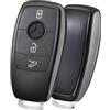 OATSBASF Custodia per chiave auto, adatta per Mercedes Benz, cover per chiave e classe S, in TPU (D-nero)