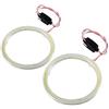 Fydun Angel Eyes, 1 Paio COB Occhi Faro LED Auto Fari ad Anelli Halo Angel Eye Fari COB Chips Luce Bianca 12V per Auto Moto(90mm)
