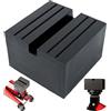 Your Day Mate Supporto universale in gomma, a parallelepipedo per martinetto, supporto 75 x 75 x 50 mm con taglio a U 12 x 10 mm, per tutte le auto fino a 3.5 tonnellate, blocchetto antiscivolo per cric di manovra