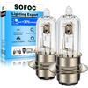SOFOC P15D-25-1 Lampadina H6M 1 Perno 6V 25W Bianco Caldo Moto Scooter Fari Anabbaglianti Abbaglianti Doppio Contatto Base Lampada Anteriore Motociclo 2Pcs
