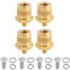 pawpoem 4 PCS Coppia di Adattatori Per Poli Della Batteria, Morsetti Batteria Auto, Terminale Batteria M8, Morsetto Batteria Auto Universale, Attacco Batteria Auto per Auto, Moto, Barca, Camper