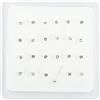 SILVER ROCK JEWELLERY Orecchini da naso in argento Sterling 925 con zirconia cubica trasparente, Argento sterling