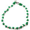 Spadarella Gioielli VLNET | Bracciale Spadarella con Pepite in Argento 925 diametro 4 mm | Cotone Nautico Color Verde Smeraldo | Unisex Lunghezza 19 cm | Fatto a Mano in Italia