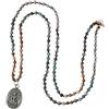 KELITCH Collane Con Ciondolo Buddha Collane Con Perline In Pietra Naturale Collane Fatte A Mano Con Fili A Catena Lunga Gioielli Per Le Donne