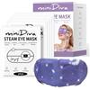 Minidiva Maschera per gli occhi a vapore Minidiva per occhi secchi, maschera per gli calda e auto-riscaldante per rilassare il sonno (Lavanda 30)