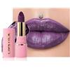 Lestpola Rossetto Glitter Metallico, Rossetto Viola Lucido Lunga Tenuta, Lucidato Diamante Balsamo Libro Idratante Waterproof, Altamente Pigmentato & Senza Trasferimento, Vegan Trucco per Labbra-07