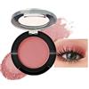 Lestpola Singola palette ombretto opaco rosa opaco ombretto lunga durata impermeabile anti-sudore altamente pigmentato texture sottile facile da estomper, palette trucco occhi donna-12