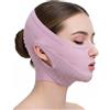 APLZGMG V Line Maschera per il mento per lifting facciale, traspirante, con doppio mento riduttore, cinghia snellente a forma di V, per guance cadenti e mascellari, cintura per sollevamento del viso, per