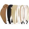 AstraGlam 7 Stück Haarreifen Damen - Accessori carini e annodati per capelli per donne e ragazze, antiscivolo, alla moda, in design spesso o sottile, accessorio capelli di tendenza per adulti