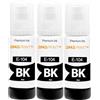 Amaprint Inchiostro Nero compatibili con Epson 104 per EcoTank ET-4800 ET-2871 ET-2870 ET-2862 ET-2861 ET-2811 (3 Flaconi di Inchiostro da 3x70ml)
