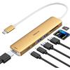 MOKiN Hub USB C, adattatore multiporta USB C per MacBook Pro/Air, hub USB C 7 in 1, adattatore MacBook USB C su hub HDMI, 2 USB 3.0, PD, SD/microSD, dati di tipo C per iPad, Lenovo e altri dispositivi di