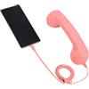 BTFO Cornetta Retrò per Iphone/Android, Ricevitore Cellulare Tipo C Vecchio Stile con Microfono e Altoparlante Accessorio Fotografico in Stile Anni '90 per Telefoni Cellulari (Rosa)