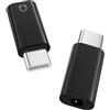 MoKo Adattatore per Cuffie Audio da USB C a 3,5 mm, Dongle da Tipo C a Cuffie con Jack Aux da 3,5 mm Compatibile con iPhone 17 Air 16 15 Pro Max, Galaxy S24 S23 S22, iPad Air/Pro, MacBook, Pixel, Nero