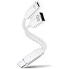 HAUXGOGO Adattatore USB-C 2 in 1, Ricarica Rapida Type-C PD 100W e Trasferimento Dati USB 2.0, OTG - Bianco
