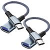 ANDTOBO Adattatore da USB C a USB 3.0 OTG, 2 Pacchetti Adattatore Tipo C a USB A Cavo Trasmissione Dati e Caricare Per iPhone 16/15 Pro Max Plus, Samsung Galaxy S23/S22/S21/S20/S23 Ultra