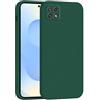 Mixroom - Cover Custodia Case per Samsung Galaxy A22 5G Protezione Fotocamera in Silicone TPU Morbido Opaco Bordi Piatti Colore Verde Foglia