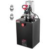 VEVOR Pompa Idraulica per Sollevatore Rimorchio Centralina Idraulica Azione Doppia 2600 giri/min Flusso 3,4L/min, Pompa per Rimorchio Piattaforma con Serbatoio d'Olio in Metallo da Officina