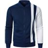 Giacca Maglione Uomo Invernale Pile Spesso Zip Colletto Coreano Casual