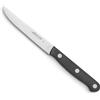 Arcos Coltelli da Tavola per Carne - Lama in Acciaio Inossidabile Nitrum 13 cm - Manico in Poliossimetilene (POM), Ideale per Tagliare Carne in Modo Facile, Sicuro e Comodo - Nero, Serie Universal