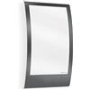 Steinel 065782, Lampada da esterni L 22 N antracite, con sensore crepuscolare, resistente agli urti, applique con presa E27, max. 60 W, IP44