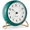 Arne Jacobsen Orologio da tavolo Station Ø11 Cm Verde/Bianco