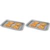 Salter BW02775G Marblestone Collection, Vassoio Antiaderente, Lamiera da Forno in Acciaio al Carbonio Non Aderente, 38 cm, Ideale per Biscotti, pasticcini, Pizza, Verdure e Molto Altro, grigio